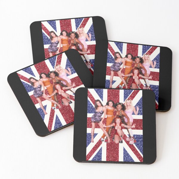 Item preview, The Spice 90's Girls Flag UK 90S Pop Icons Retro Girl Power designed and sold by EychanchanArt.