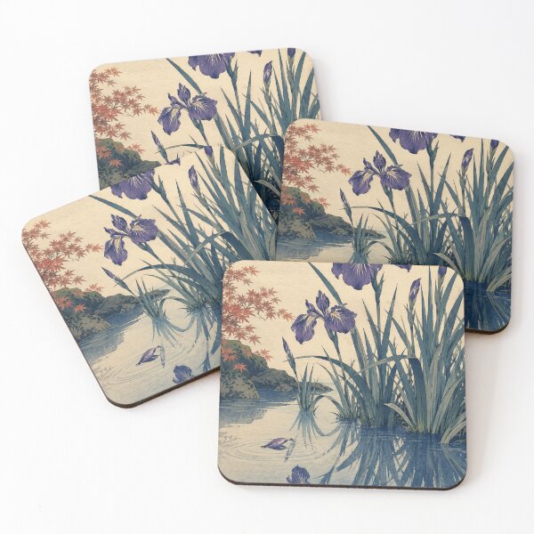 Item preview, Iris Reflection - Vintage Japanese Flower Ukiyo-e Woodblock  designed and sold by bapupa.