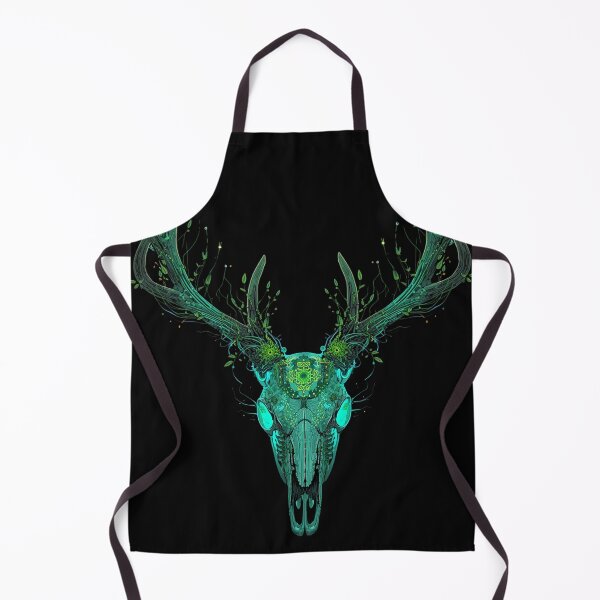 Item preview, Mystical Glowing Deer Skull Tech Shaman Design designed and sold by Shape-Forge.