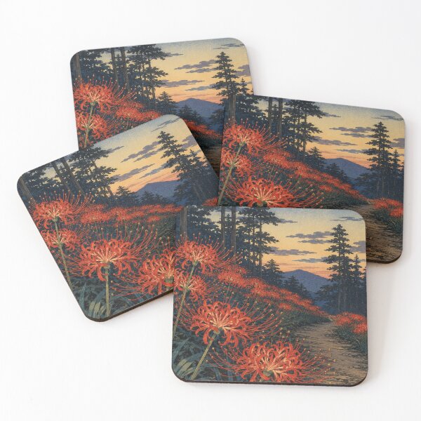 Item preview, Spider Lily Glow - Vintage Japanese Flower Ukiyo-e Woodblock  designed and sold by bapupa.