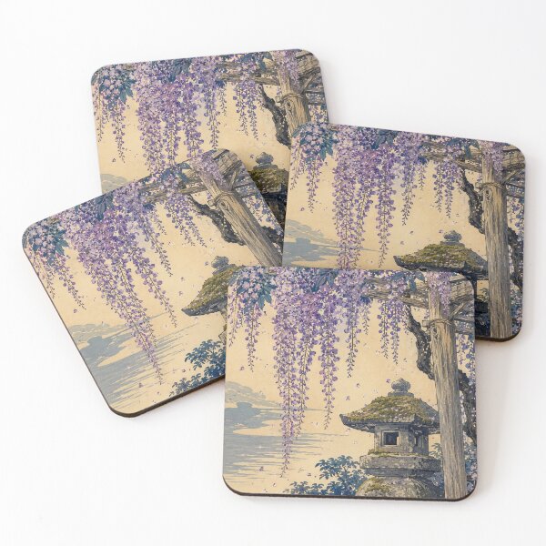 Item preview, Wisteria Veil - Vintage Japanese Flower Ukiyo-e Woodblock  designed and sold by bapupa.