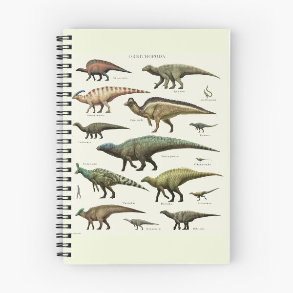 Item preview, Ornithopoda Dinosaurs. Size comparison chart designed and sold by Mario Lanzas.