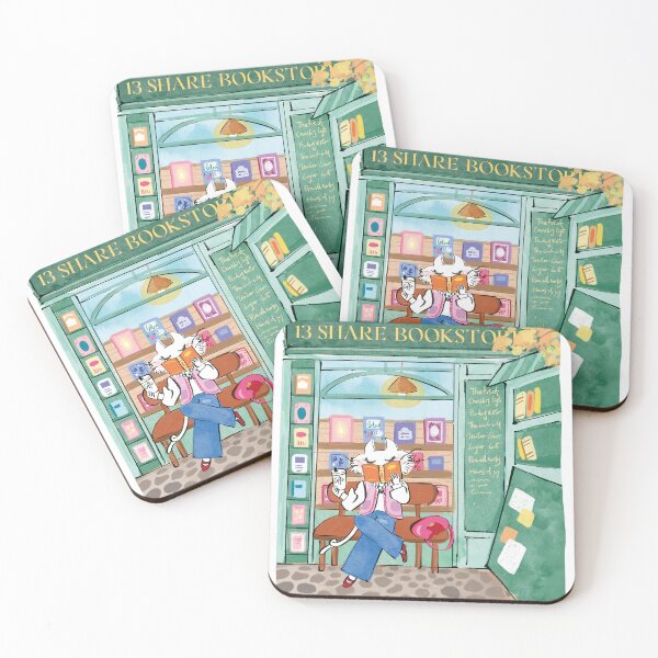 Item preview, Fashion Cat Reading Books Watercolor Illustration Art designed and sold by AeronCreative.