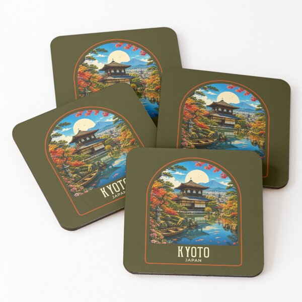 Item preview, Kyoto Vintage Travel Illustration designed and sold by HomeLivingCo.