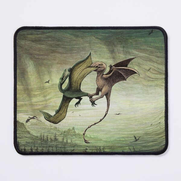 Item preview, Pterosaur Fight Scene from ¨ANTEDILUVIAN¨ (vintage paleoart) designed and sold by Mario Lanzas.