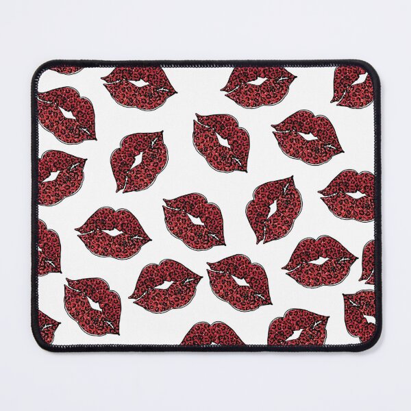 Item preview, Red Tiger Lips Kiss Pattern designed and sold by DesignByKhayal.