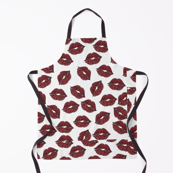 Item preview, Red Tiger Lips Kiss Pattern designed and sold by DesignByKhayal.