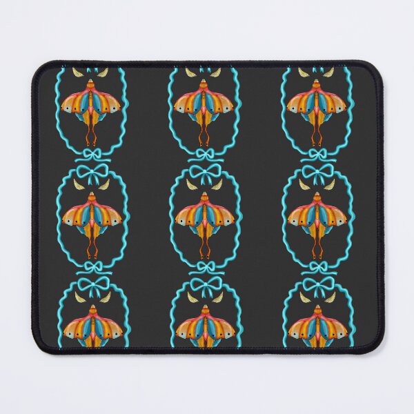 Item preview, Dreamy Cottagecore Floral Pattern | Colorful Boho Moth Art designed and sold by VirtuallyCreativ .