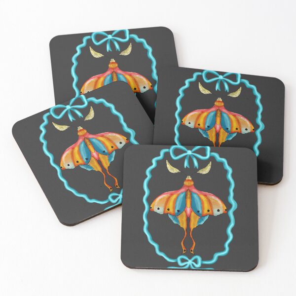 Item preview, Dreamy Cottagecore Floral Pattern | Colorful Boho Moth Art designed and sold by VirtuallyCreativ .
