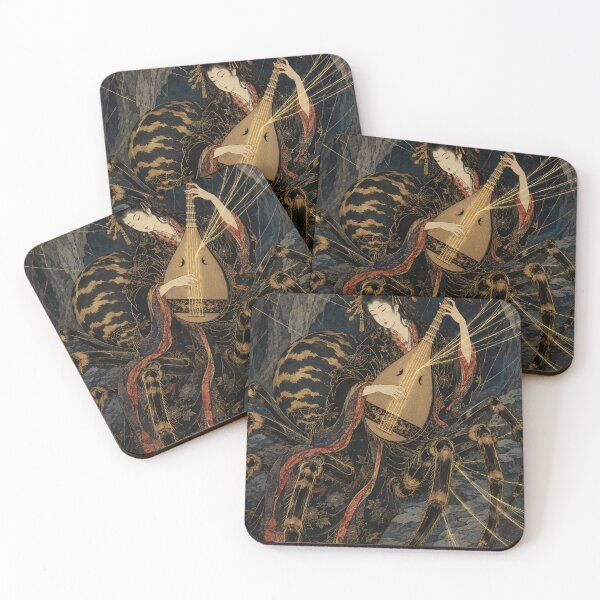 Item preview, Jorōgumo's Weaver Cave - Vintage Japanese Folklore Ukiyo-e Woodblock  designed and sold by bapupa.