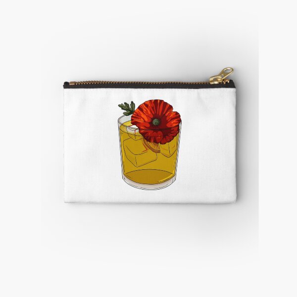 Item preview, Golden Drink With Fiery Poppy Bloom designed and sold by ShophiaCrafts.