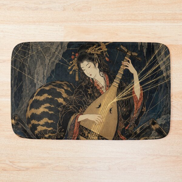 Item preview, La cueva del tejedor de Jorōgumo - Grabado en madera Ukiyo-e de folclore japonés antiguo designed and sold by bapupa.