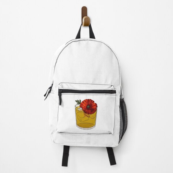 Item preview, Golden Drink With Fiery Poppy Bloom designed and sold by ShophiaCrafts.