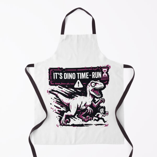 Item preview, It's Dino Time Run Funny Velociraptor designed and sold by XYZ LAB by Jesuperman.