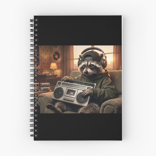 Item preview, Retro Raccoon: Lo-Fi Beats & 80s Synthwave designed and sold by Wild Hare.