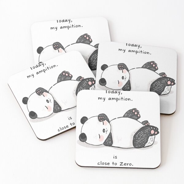 Item preview, Little Lazy Panda: Zero Ambition, Zero Humor designed and sold by QuentinDelarbre.