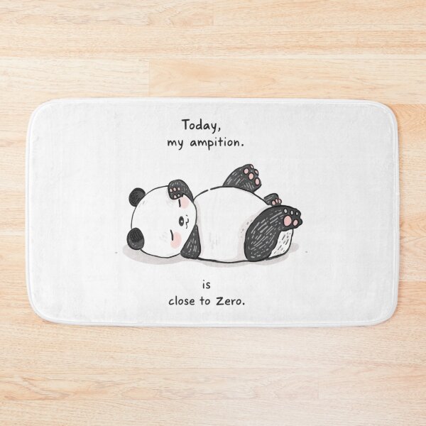 Item preview, Little Lazy Panda: Zero Ambition, Zero Humor designed and sold by QuentinDelarbre.