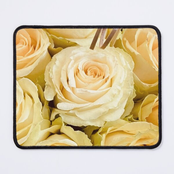 Item preview, Soft Pale Yellow and Green Rose Bouquet Cutout designed and sold by BalkanBloom.