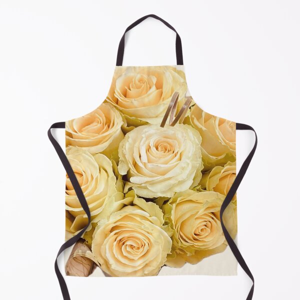 Item preview, Soft Pale Yellow and Green Rose Bouquet Cutout designed and sold by BalkanBloom.