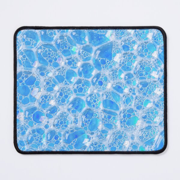 Item preview, Neon Blue Water Bubbles Abstract Texture designed and sold by MariaAbaza.