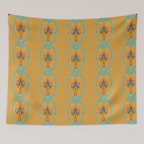 Item preview, Dreamy Cottagecore Floral Pattern | Colorful Boho Moth Art designed and sold by VirtuallyCreativ .