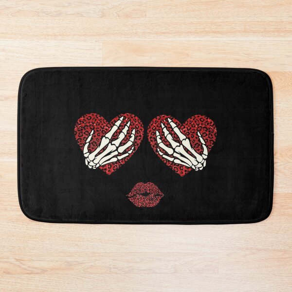 Item preview, Skeleton Hands Red Leopard Hearts & Lips designed and sold by DesignByKhayal.