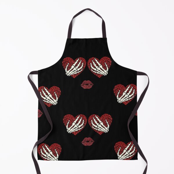 Item preview, Skeleton Hands Red Leopard Hearts & Lips designed and sold by DesignByKhayal.