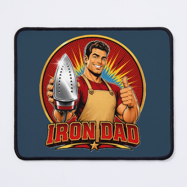 Item preview, Iron Dad Retro Household Hero Artwork designed and sold by OutBox-.