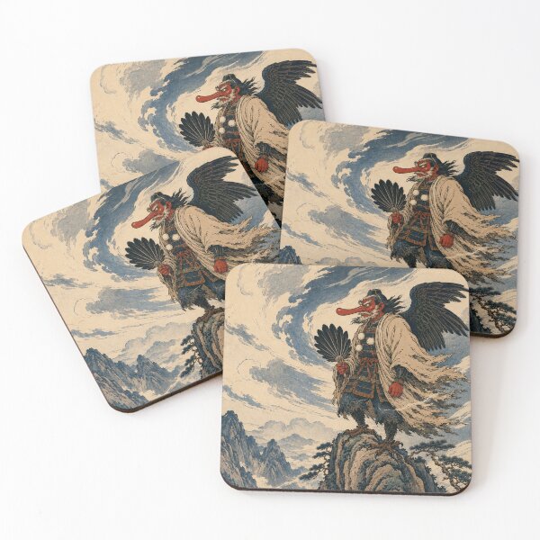 Item preview, Tengu's Mountain Roost - Vintage Japanese Folklore Ukiyo-e Woodblock  designed and sold by bapupa.