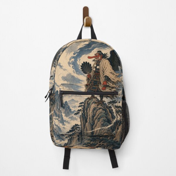 Item preview, Tengu's Mountain Roost - Vintage Japanese Folklore Ukiyo-e Woodblock  designed and sold by bapupa.