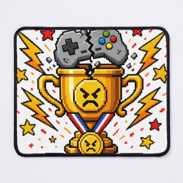 Item preview, World Champion Rage Quitter Retro Pixel Art designed and sold by RetroPixel Apparel.