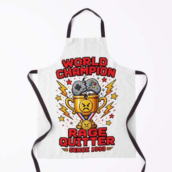 Item preview, World Champion Rage Quitter Retro Pixel Art designed and sold by RetroPixel Apparel.