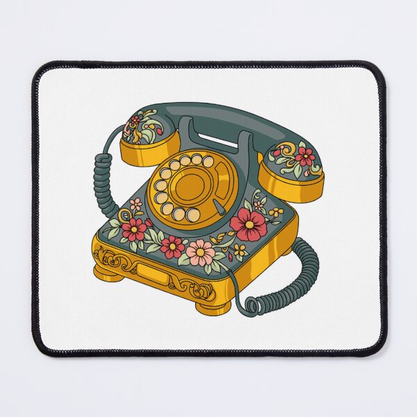 Item preview, Vintage Flower Telephone From A Softer Era designed and sold by ShophiaCrafts.