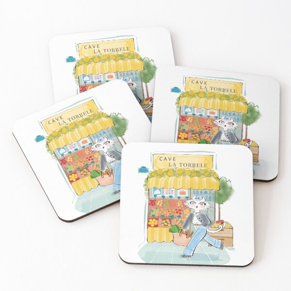Item preview, Dapper Cat at French Market Watercolor Illustration designed and sold by AeronCreative.