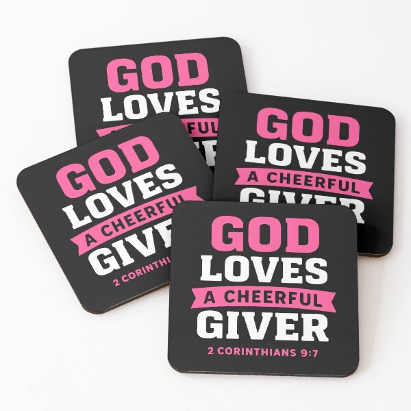Item preview, 2 Corinthians 9:7 God Loves A Cheerful Giver designed and sold by plushism.