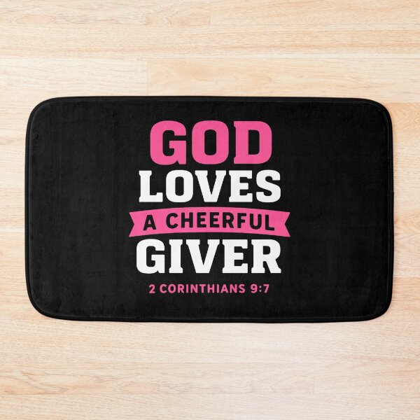Item preview, 2 Corinthians 9:7 God Loves A Cheerful Giver designed and sold by plushism.