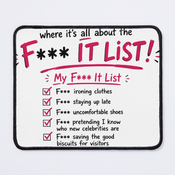 Item preview, F**k it list! designed and sold by Happyoninside.