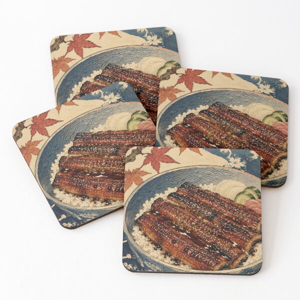 Item preview, Glazed Unagi Don - Vintage Japanese Food Ukiyo-e Woodblock  designed and sold by bapupa.