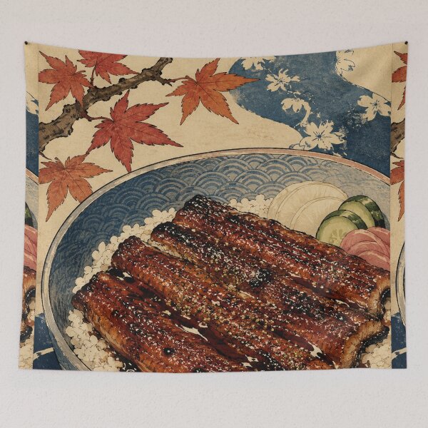 Item preview, Glazed Unagi Don - Vintage Japanese Food Ukiyo-e Woodblock  designed and sold by bapupa.