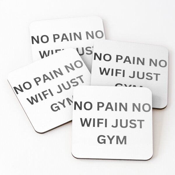 Item preview, No Pain No Wifi Just Gym Sticker designed and sold by abanoubsamir938.