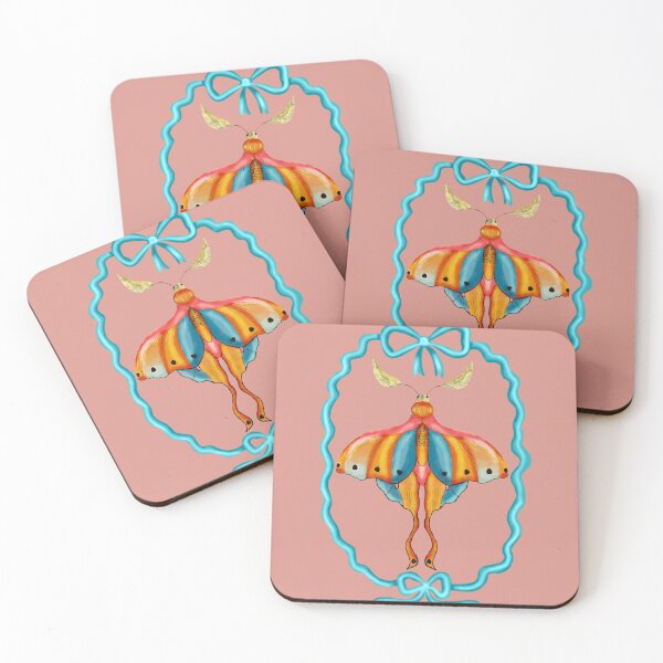 Item preview, Dreamy Cottagecore Floral Pattern | Colorful Boho Moth Art designed and sold by VirtuallyCreativ .
