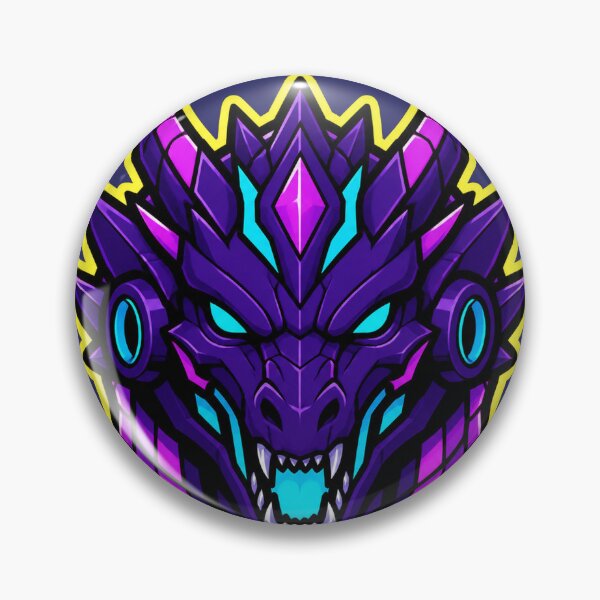 Item preview, Neon Mech Dragon Gaming Mascot designed and sold by Idans.