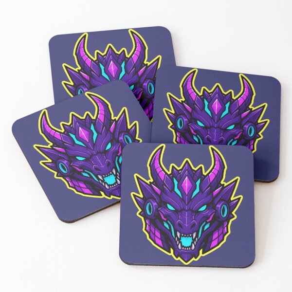 Item preview, Neon Mech Dragon Gaming Mascot designed and sold by Idans.