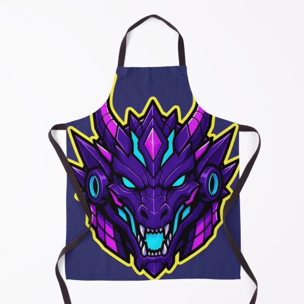 Item preview, Neon Mech Dragon Gaming Mascot designed and sold by Idans.