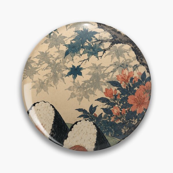 Item preview, Onigiri Picnic - Vintage Japanese Food Ukiyo-e Woodblock  designed and sold by bapupa.