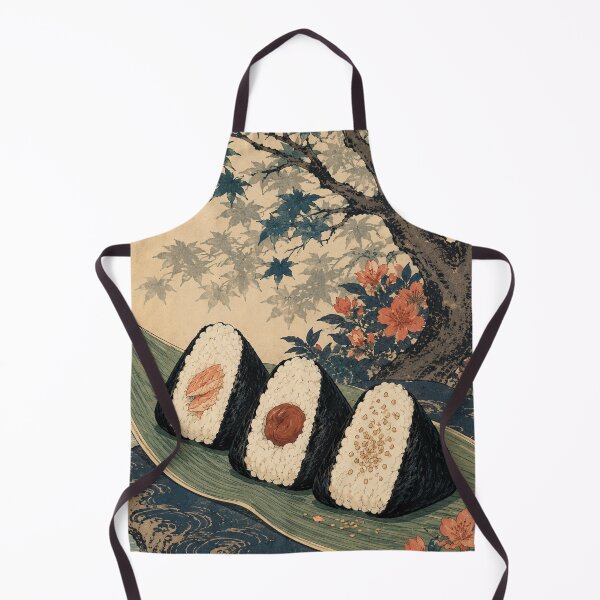 Item preview, Onigiri Picnic - Vintage Japanese Food Ukiyo-e Woodblock designed and sold by bapupa.
