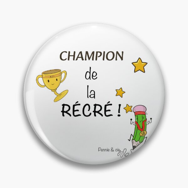 Item preview, Recess Champion – a funny gift idea for a preschool or primary school child designed and sold by Pennie & cie.