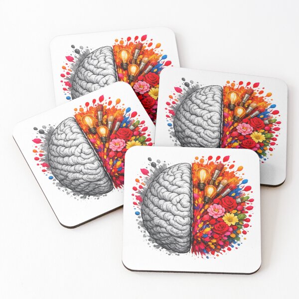 Item preview, Left Brain Right Brain — Creative Explosion Art | Artist Mind Poster & Gift designed and sold by ArtoryWorks.