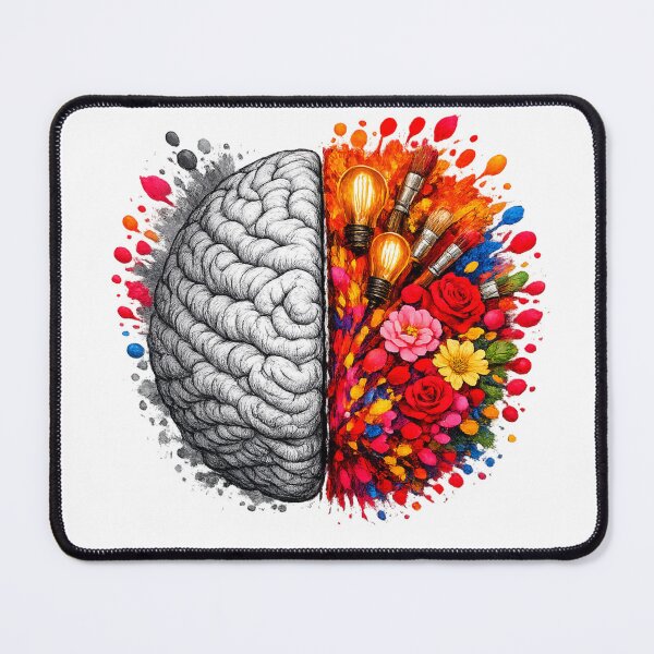 Item preview, Left Brain Right Brain — Creative Explosion Art | Artist Mind Poster & Gift designed and sold by ArtoryWorks.
