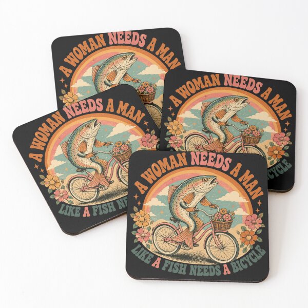 Item preview, a woman needs a man like a fish needs a bicycle designed and sold by AMICO77.
